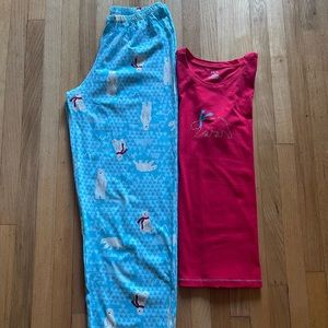 HUE Polar Bear Pajama Set Medium